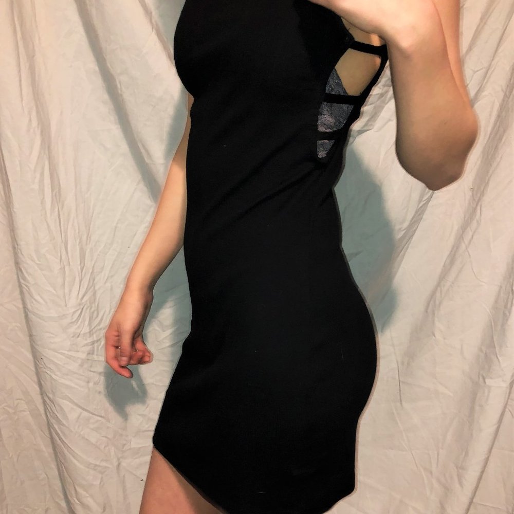 Women's Black Fitted Dress